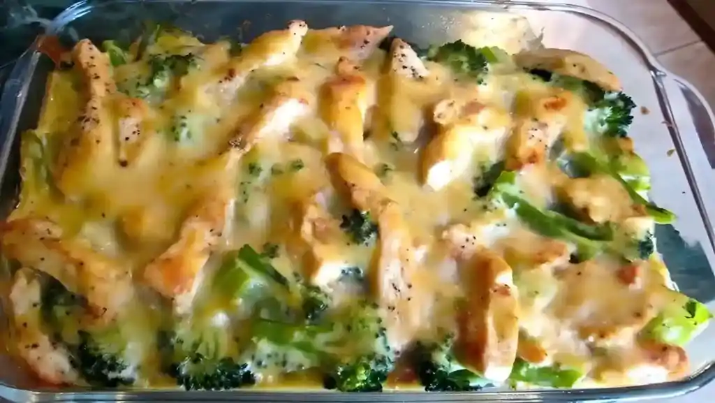 Brokkoli Hähnchenfilets in Käsesauce, überbacken ????