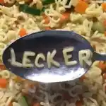 Buchstabensuppe mit frischem Gemüse