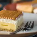 Butterkeks-Vanillecreme-Schnitten Kuchen – Butterkeks Torte Kekskuchen ohne backen