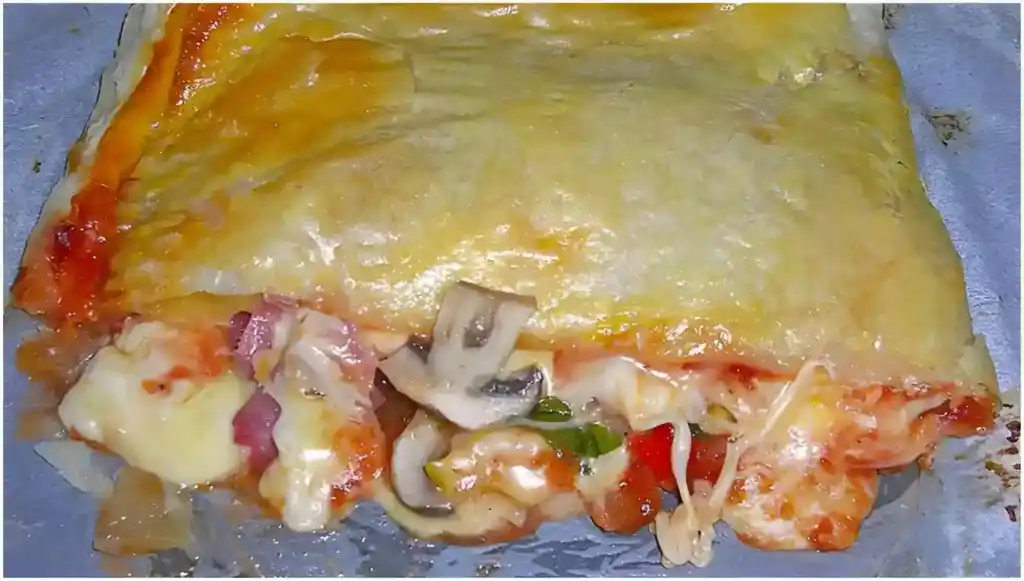 Calzone mit Blätterteig ????????, Einfaches Ofengericht für jeden Tag