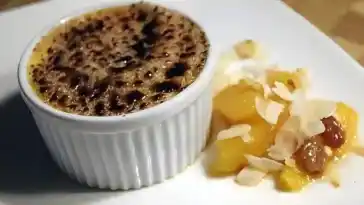 Crème brûlée mit Orange