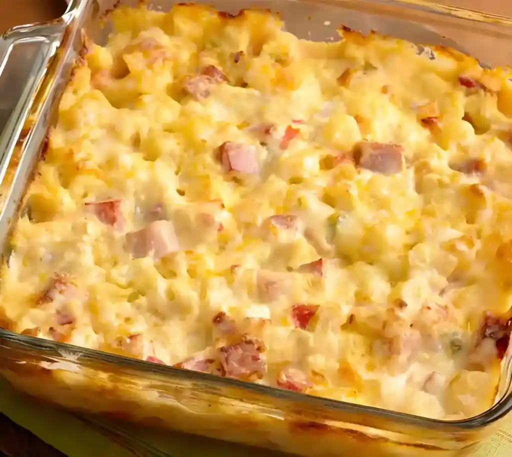 Cremiger Kartoffelauflauf mit Schinken