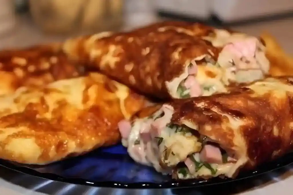 Eieromelett mit Schinken und Käse