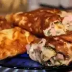 Eieromelett mit Schinken und Käse