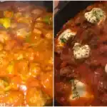 Eigenkreation Hackbällchen in Tomaten-Kokosmilchsoße