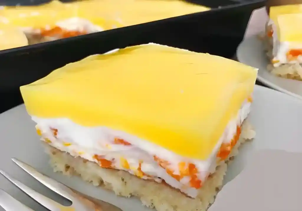 Ein einfacher, leckerer und frischer Mandarinenkuchen !
