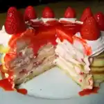 Erdbeer Mascarpone Waffeltorte