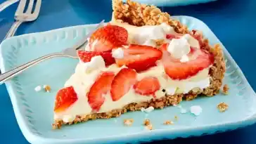 Erdbeer-Pudding-Kuchen ohne Backen