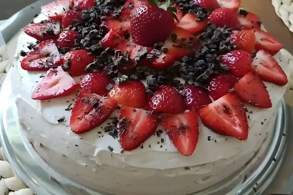 Erdbeercreme als Tortenfüllung