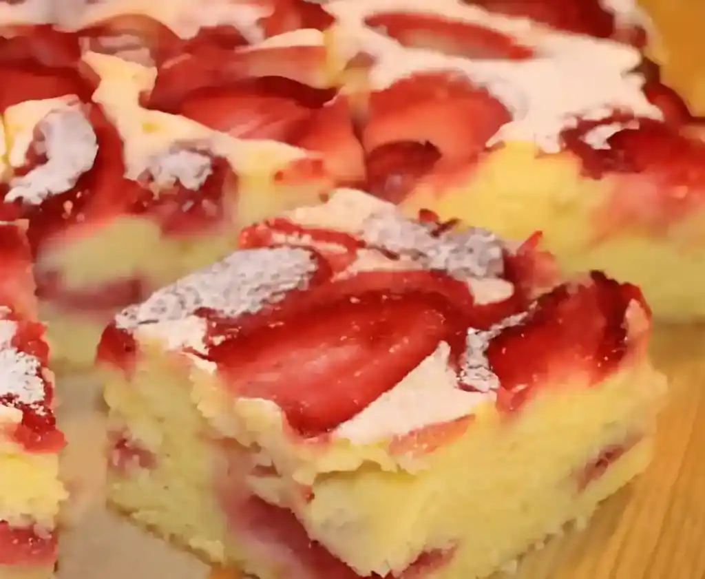 Erdbeerkuchen vom blech so schmeckt sommer