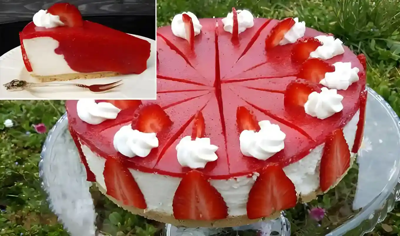 Erfrischende Erdbeertorte ohne Backen