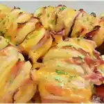Fächerkartoffeln mit Schinken und Käse