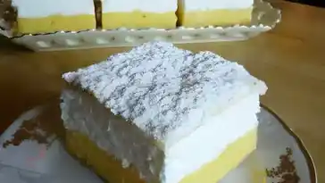 Französische Cremeschnitten ohne Glasur