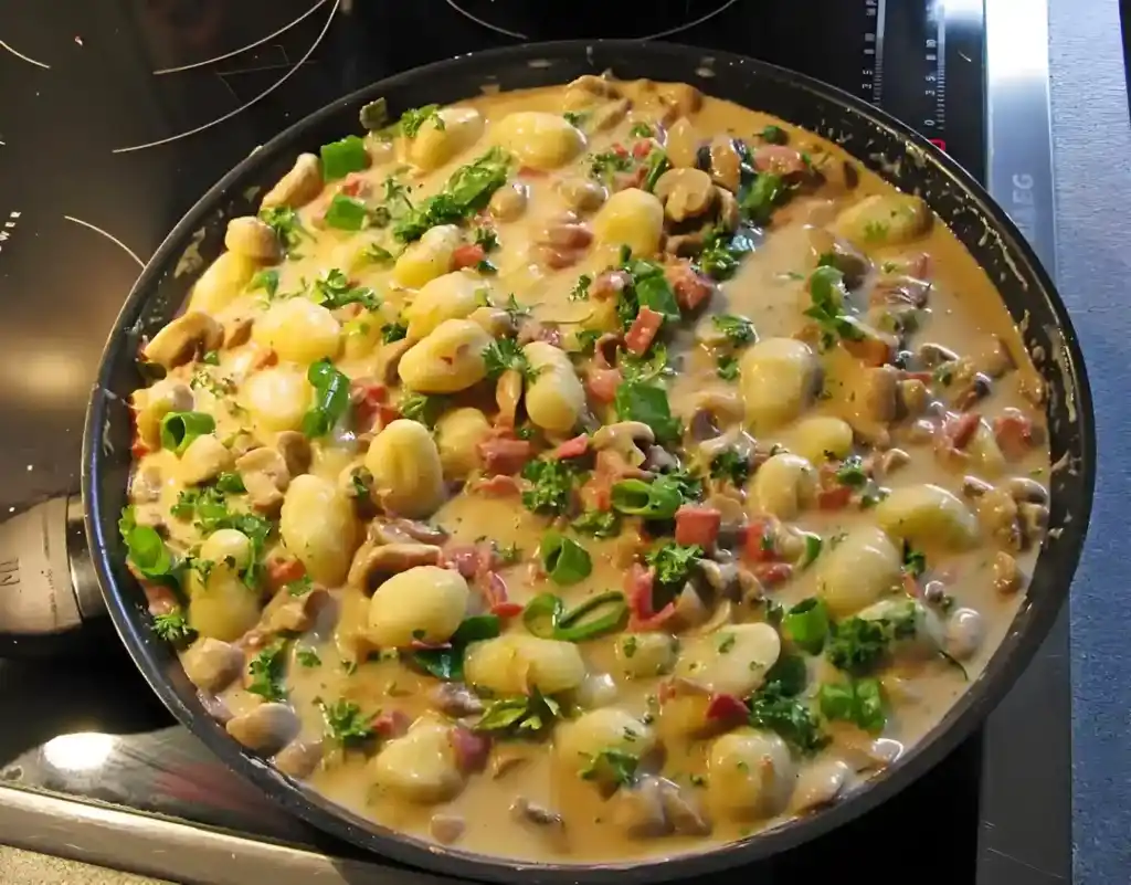 GNOCCHI MIT PILZ – PUTENBRUST – SAUCE