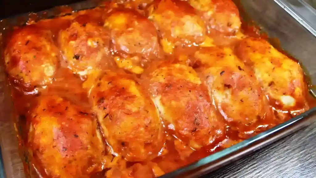 Gratinierte Hähnchenbrust mit Parmesan