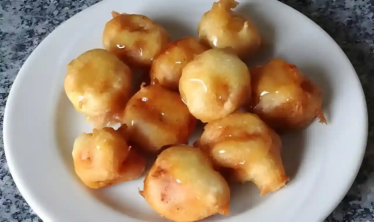 Gebackene Banane mit Honig