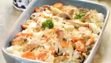 Geflügel-Spargel-Auflauf