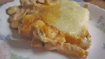 Geschnetzeltes mit Kartoffelbrei überbacken
