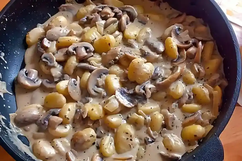 Gnocchi Champignon Pfanne
