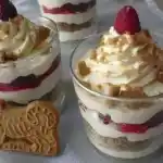 HIMBEERDESSERT MIT SPEKULATIUS 4x