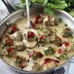 Hackbällchen in cremiger Champignon-Soße