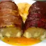 Hackfleisch Roulade mit wenig Zutaten