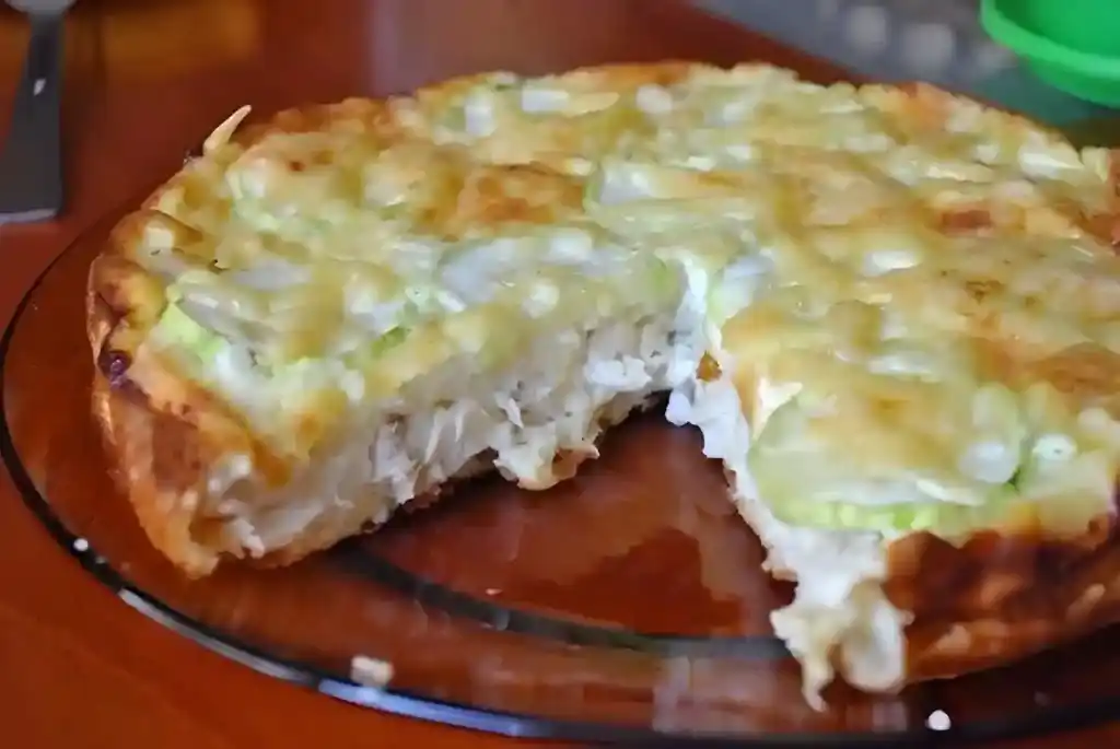 Hähnchen-Ei-Käse-Torte