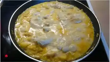 Hähnchen in Mango – Curry- Sauce mit Kohlrabigemüse