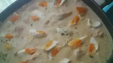 Hahnchen in Senfsose und Ei Low Carb 4x