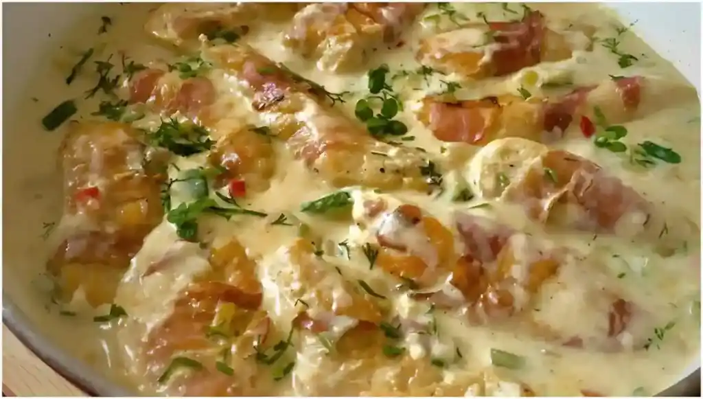 Hähnchen in cremiger Spinat-Parmesan-Soße