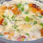 Hähnchenbrust in cremiger Knoblauch Parmesansoße