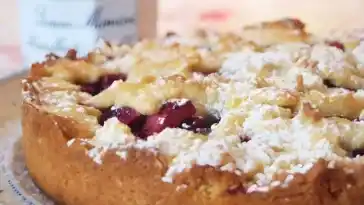 Heidelbeer-Apfel-Marzipan-Tarte