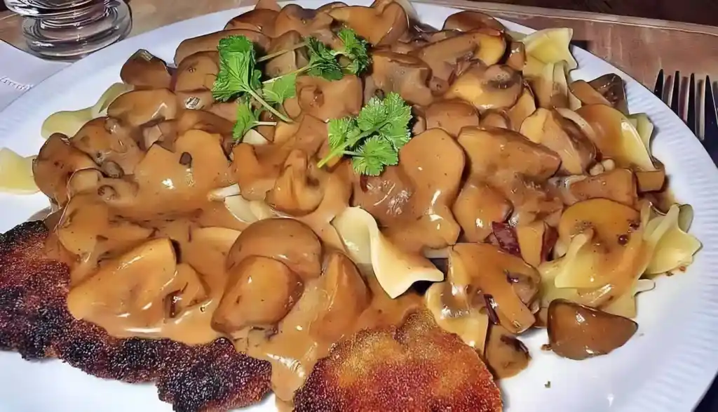 Jägerschnitzel mit Spätzle, fürs Abendessen !
