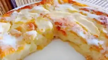 Joghurtkuchen mit äpfeln so köstlich dass er auf der zunge schmilzt