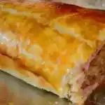 Käse Hackbraten in Blätterteig, mega lecker !