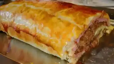 Käse Hackbraten in Blätterteig, mega lecker !