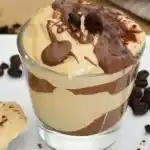 Käsekuchen Creme mit Nutella im Glas