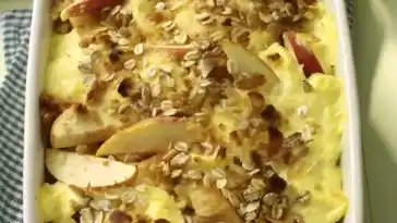 Knuspriger Apfel-Vanille-Auflauf