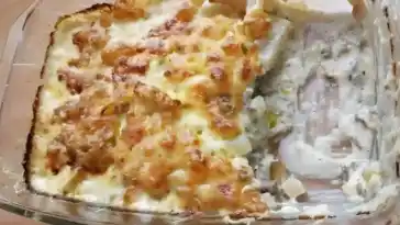 Kohlrabi Hack Auflauf low carb super einfach und schnell gemacht 4x