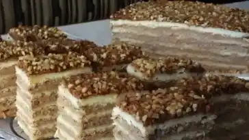 Köstliche Nuss Nougat Schnitten, ein Super Rezept !