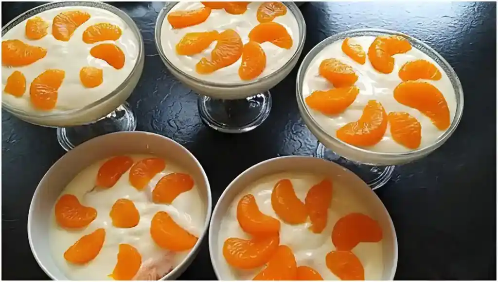 Lecker Mandarinen – Quark – Dessert