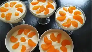 Lecker Mandarinen – Quark – Dessert