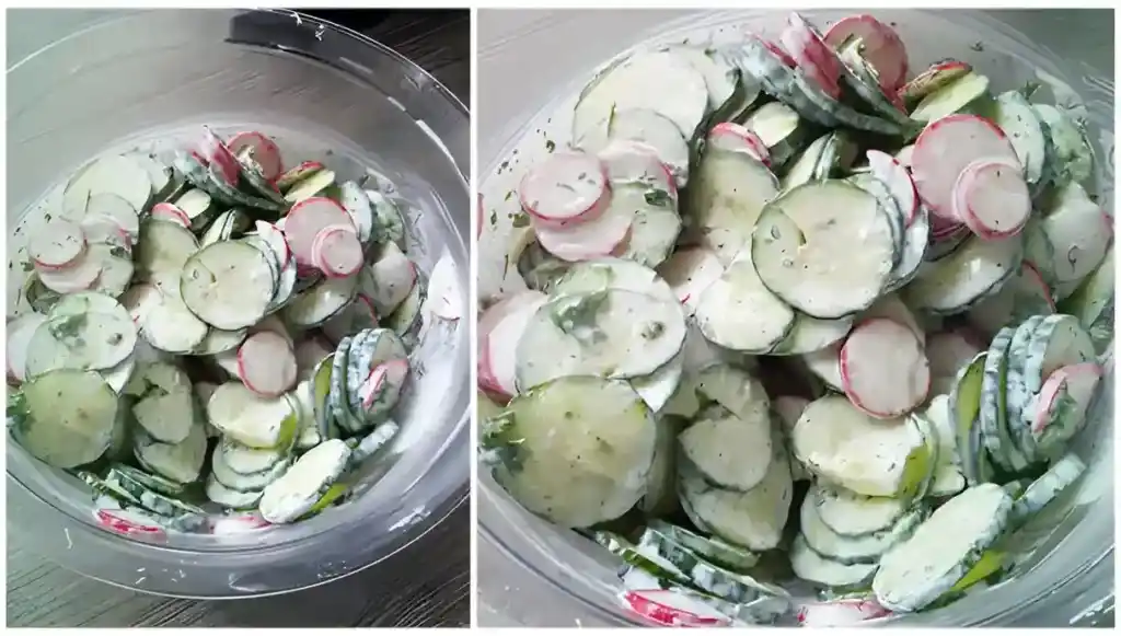 Lecker Radieschen-Gurkensalat mit schneller Zubereitung