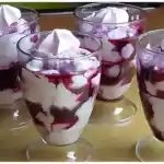 Leckere heidelbeer-Mascarpone Dessert