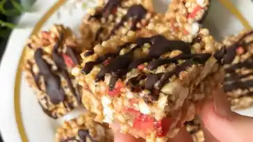 Leichte Energieriegel aus Reiswaffeln – ein leckerer und schneller Snack