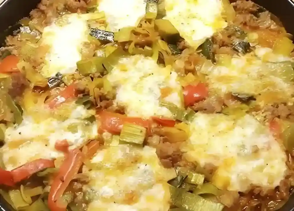 Lowcarb lauch paprika pfanne