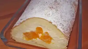 MANDARINENQUARK – BISKUITROLLE