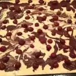 Marmorblechkuchen mit kirschen super lecker