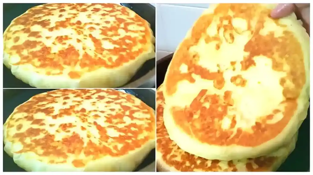 Mit Käse gefüllte Langos – kein Hefeteig, in nur 10 Minuten fertig