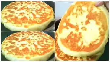 Mit Käse gefüllte Langos – kein Hefeteig, in nur 10 Minuten fertig